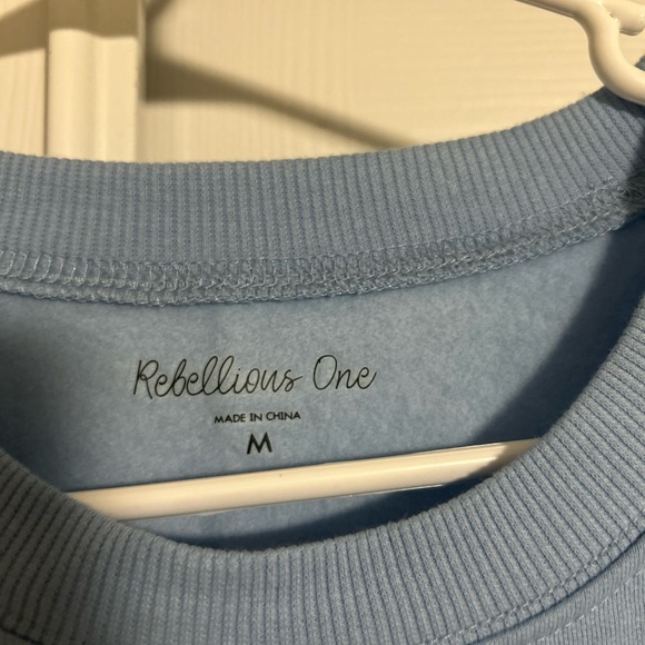 Rebellious One Light Blue Crewneck - Picture 2 of 3
